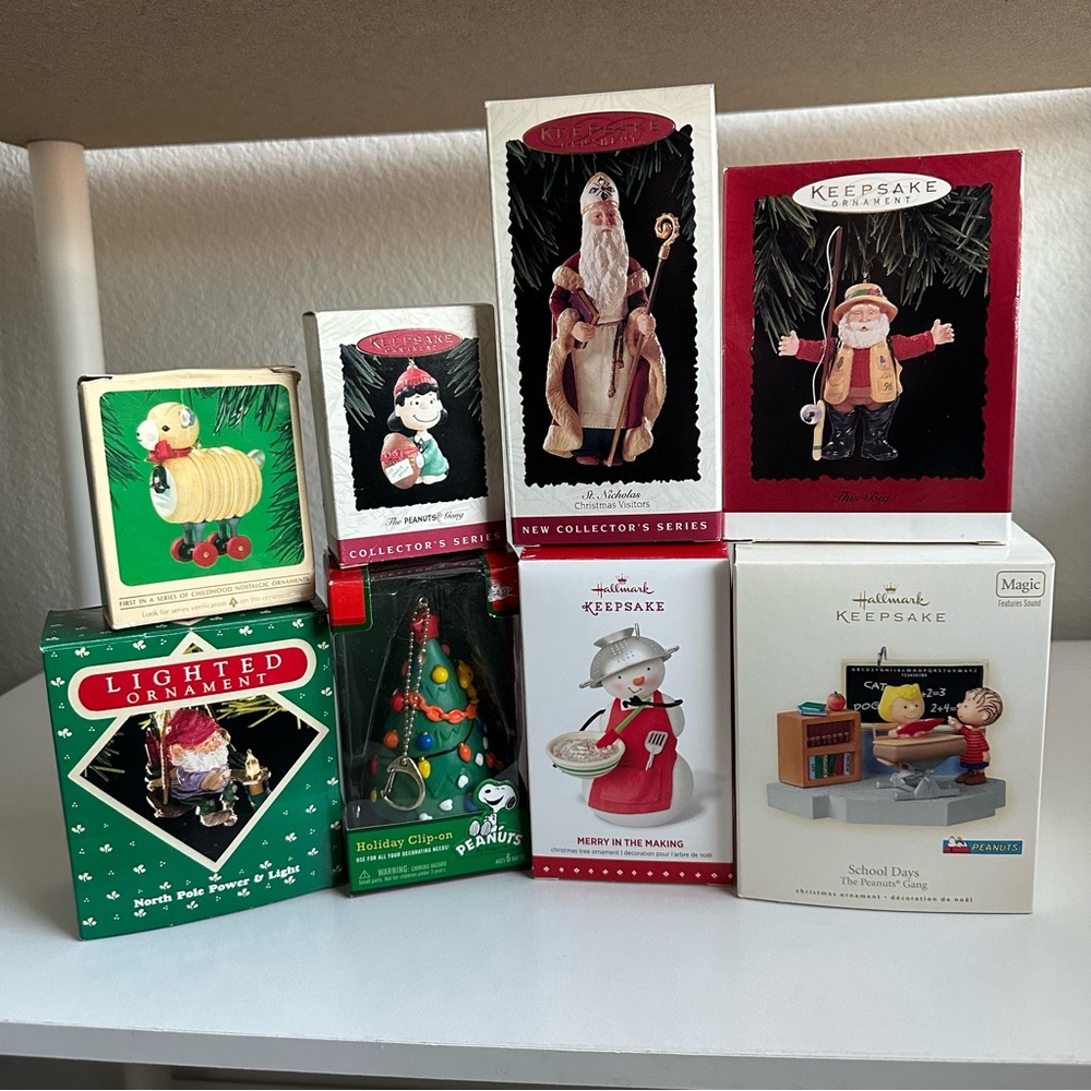 Hallmark Keepsake Collectible Ornaments Set of 8